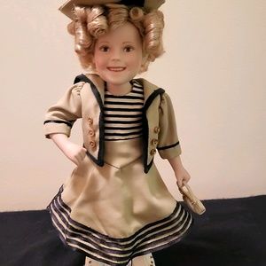 Danbury Mint Shirley Temple Porcelain Doll “Wee Willie Winkie"